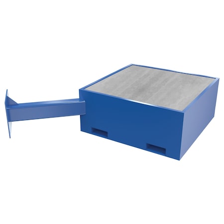 Vestil Addl Offset Steel Base, 18", Concrete JIB-CBX-18-BC